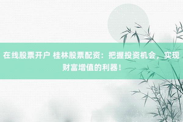 在线股票开户 桂林股票配资：把握投资机会，实现财富增值的利器！