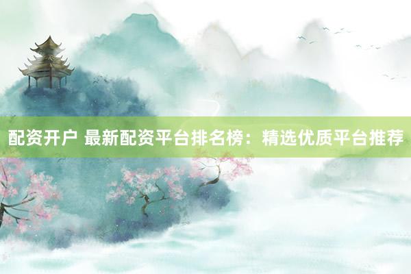 配资开户 最新配资平台排名榜：精选优质平台推荐